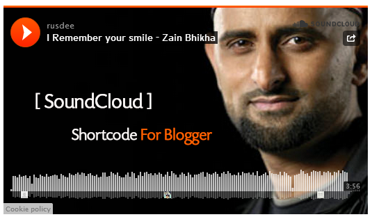 Add SoundCloud Shortcode in Blogger