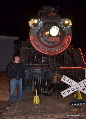 He still loves trains!