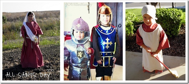 All Saints' Day Costumes JOYfilledfamily kids