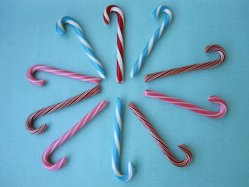 Some more candy canes that are not one pound.