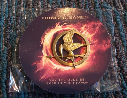 ‘The Hunger Games’ Mockingjay Pin Swag At Comic Con Hunger Games ‘The Hunger Games’ Mockingjay Pin Swag At Comic Con Hunger Games