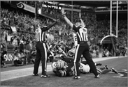 c0 Two refs make different calls on the same play in the Packers-Seahawks game on Monday Sept. 24.
