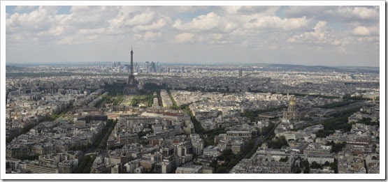 View from the top of Tour Montparnasse 32 - Panorama - Eiffel Tower  Champs de Mars  La Défense Les Invalides