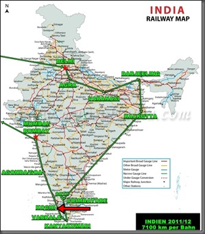 REISEROUTE INDIEN Kochi