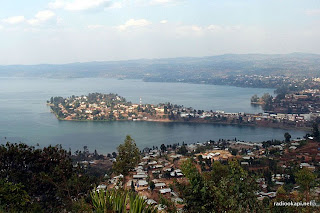 Vue panoramique de Bukavu, 2004.