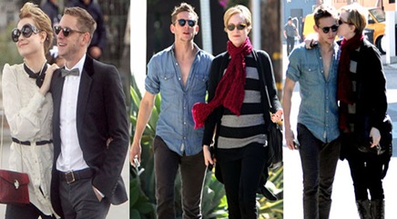 Jamie Bell with Evan Rachel Wood