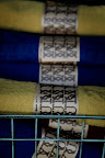 Napkin rings were printed on sticker paper. The Napkin rings were printed on sticker paper. The