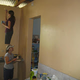 The new paint in the kitchen