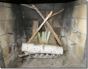fireplace ready