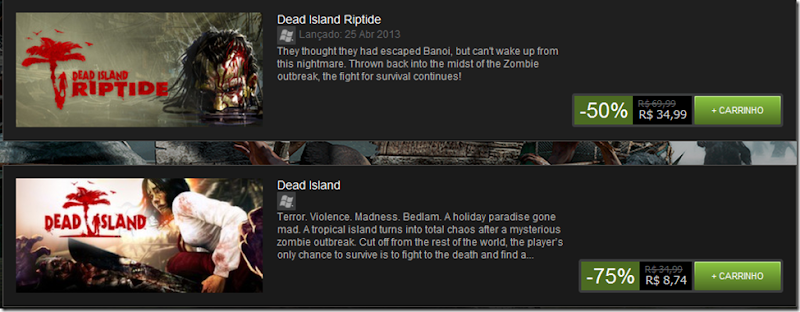 Promoção: Dead Island na Steam