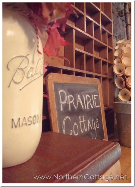 painted jar @NorthernCottage.net painted jar @NorthernCottage.net