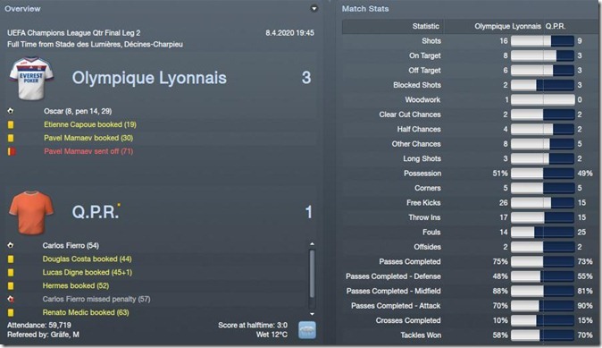 Lyon wins