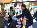 Gissa olika livsmedels klimatpåverkan – i köttbullsekvivalenter. Elin Röös från SLU förklarar under ForskarFredag på Skansen 2011. Foto: Sofia Ljungman, SLU