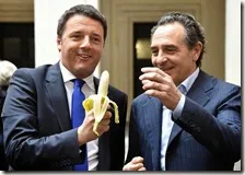 Matteo Renzi e Cesare Prandelli