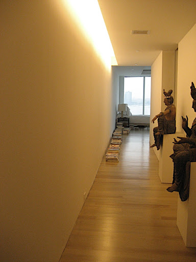 The view from the entry into living room.