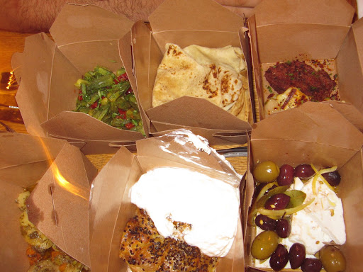 Some of David's delicious mezze. Some of David's delicious mezze.