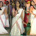 white half saree designs