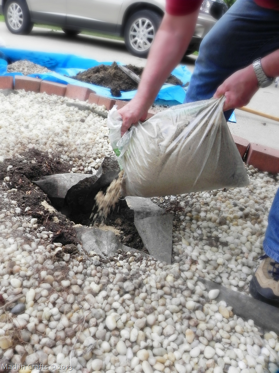 Adding Sand for Drainage Adding Sand for Drainage