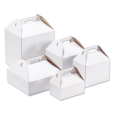 The Container Store also has these boxes -- the smaller one is perfect to line with some tissue paper and pile in some leftover desserts like cookies or cupcakes.