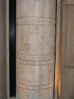 A decorated pillar at the Luxor.