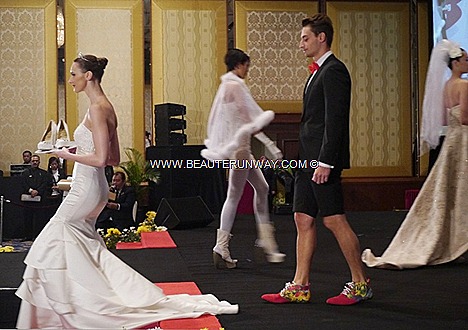 MALAYSIA INTERNATIONAL SHOE FESTIVAL 2012 JIMMY CHOO Wedding gowns shoes beaded satin silk blings Stilettos booties sling backs
