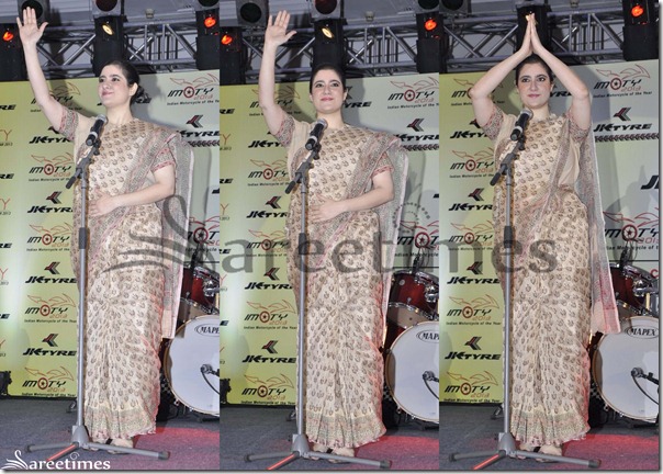 Cream_Designer_Cotton_Saree