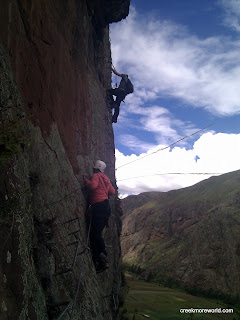 Trish and I led the second half of the climb.