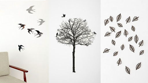 These wall decals are poignant or eerie, depending on how you use them. (www.urbanoutfitters.com)