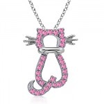 Round-Pink-Sapphire-Kitty-Baby-Pendant-in-14K-White-Gold Round-Pink-Sapphire-Kitty-Baby-Pendant-in-14K-White-Gold