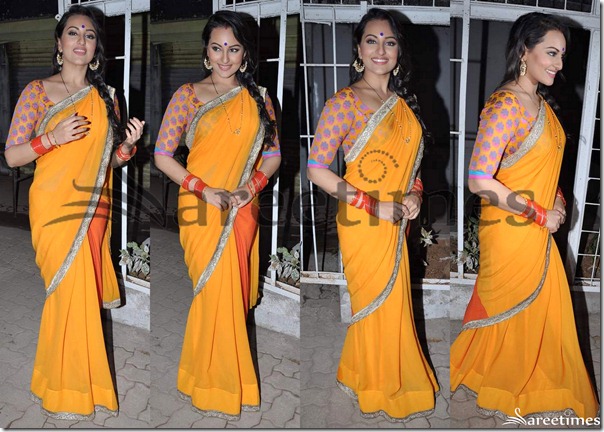 Sonakshi_Sinha_Yellow_Saree