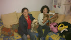 ROSY en casa muy feliz junto con su familia