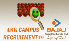 Bajaj Electricals Campus Recruitment Bajaj Electricals Campus Recruitment