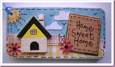 Wooden New Home Gift Tag Wooden New Home Gift Tag