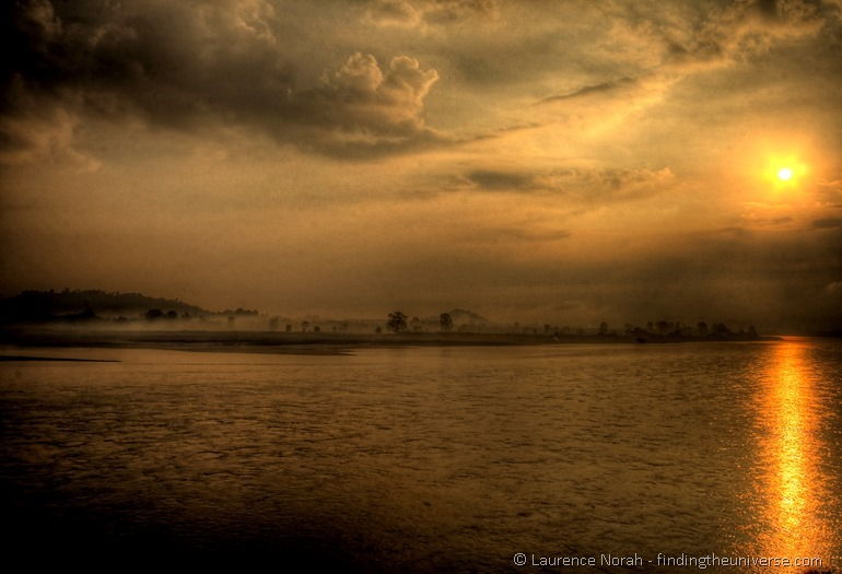Sunset Mekong River Thailand Sunset Mekong River Thailand
