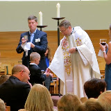 1st Eucharist, New Processional Cross & Little Sisters of the Poor Visit