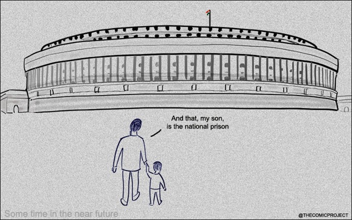 Parliament House - Proposed National Prison at New Delhi, 