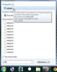 Membuka On-Screen Keyboard di Windows 7