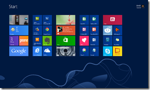 Tampilan Windows 8