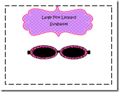 Large Pink Leopard Sunglasses 