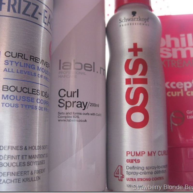 Styling Products for Curly Hair ~ label m, Osis, John Frieda, Phil Smith |  Strawberry Blonde