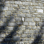 6 - Stone wall of unsorted rubble stone
