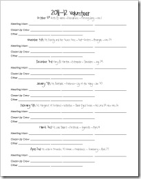 2011-12 Volunteer Sign Up