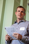 Andrew Miller, Amazon Watch D.C. Advocacy Coordinator serving as translator.
Photo by Eric Slomanson/slomophotos.com - Copyright 2010.