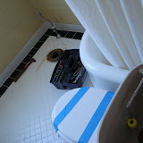 The old toilet, removed