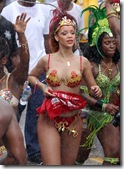 Rihanna in bikini in a Kadooment Day parade in Barbados 7