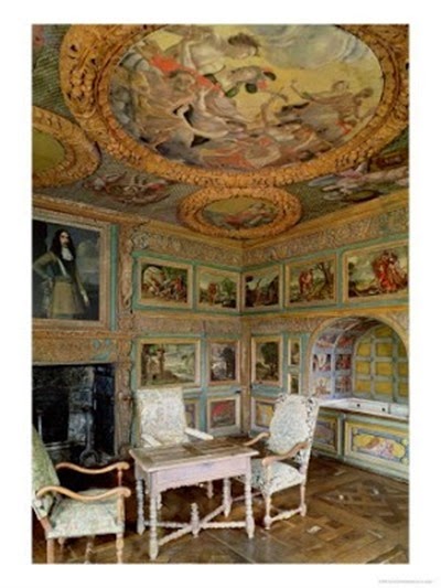 Cuarto de baño del siglo XVII en el château de La Roche Courbon Cuarto de baño del siglo XVII en el château de La Roche Courbon