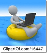 16447-White-Person-A-Workaholic-Floating-On-A-Yellow-Inner-Tube-In-The-Ocean-While-Typing-On-A-Laptop-Computer-Clipart-Illustration-Graphic 16447-White-Person-A-Workaholic-Floating-On-A-Yellow-Inner-Tube-In-The-Ocean-While-Typing-On-A-Laptop-Computer-Clipart-Illustration-Graphic