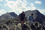 Traversing the Cirque du Pedros with the Pic of Coma D