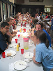 Even the dining hall is fun, here we eat good meals together