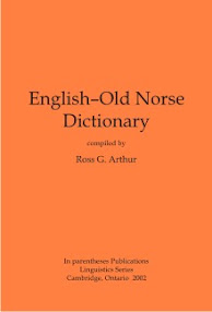 Cover of Ross Arthur's Book English Old Norse Dictionary